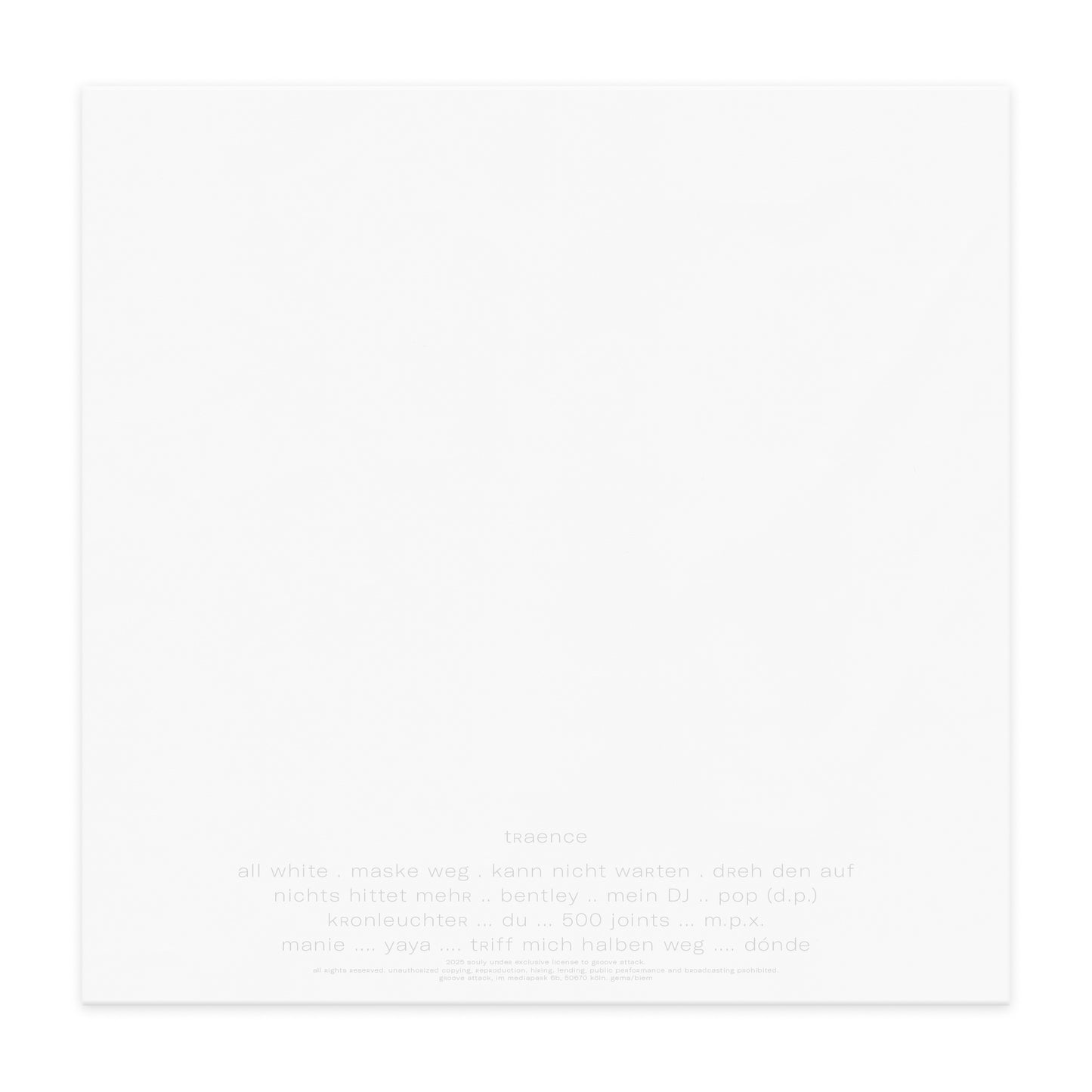 Souly - traence Vinyl (2LP)