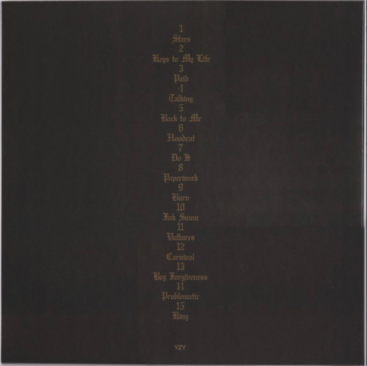 Kanye West & Ty Dolla $ign - Vultures 1 (2LP Black Vinyl)
