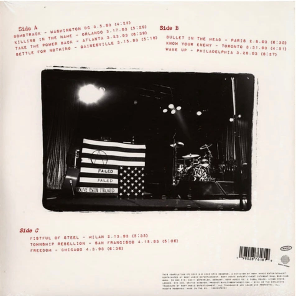 Rage Against The Machine - Live On Tour 1993 (2LP)