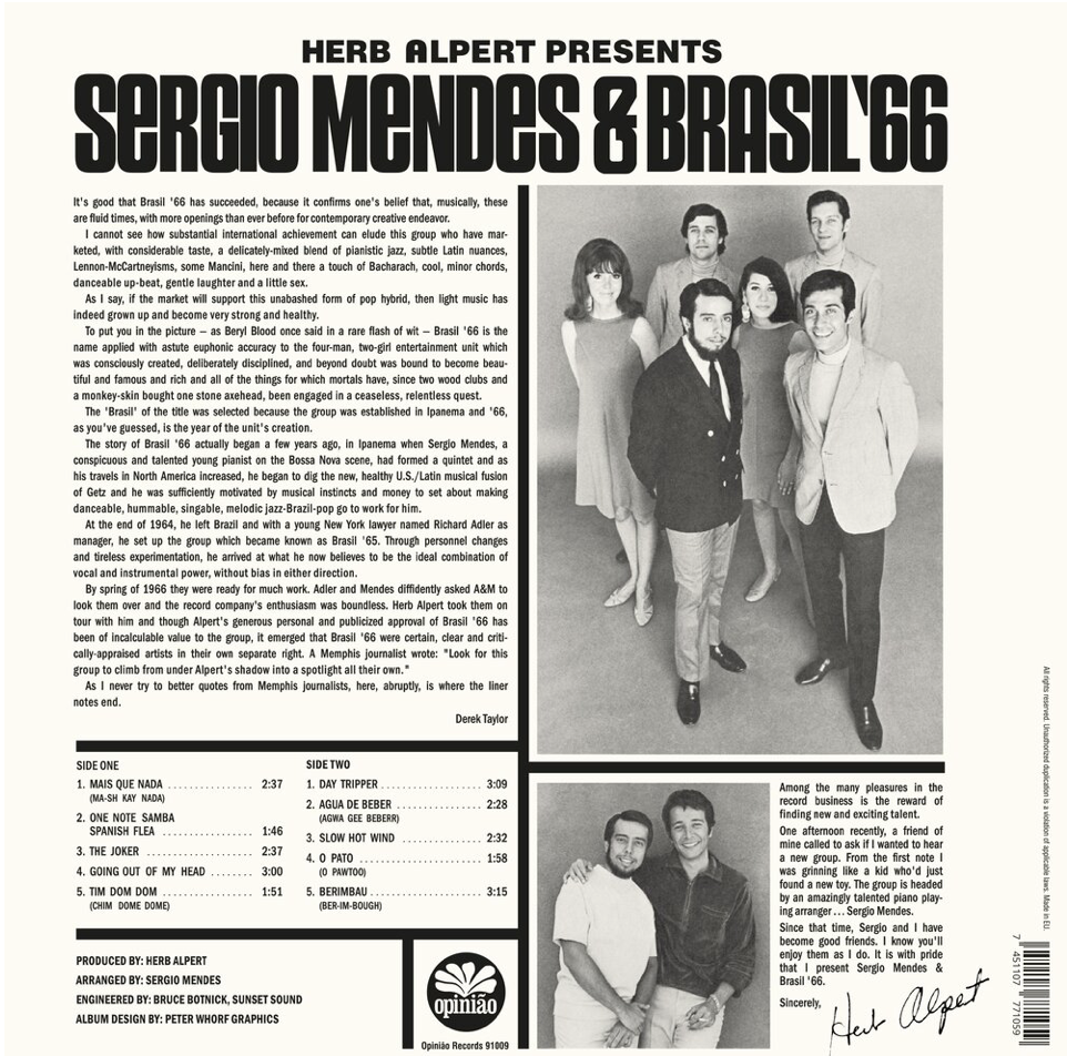 Sergio Mendes & Brazil `66 - Herb Alpert Presents (LP)