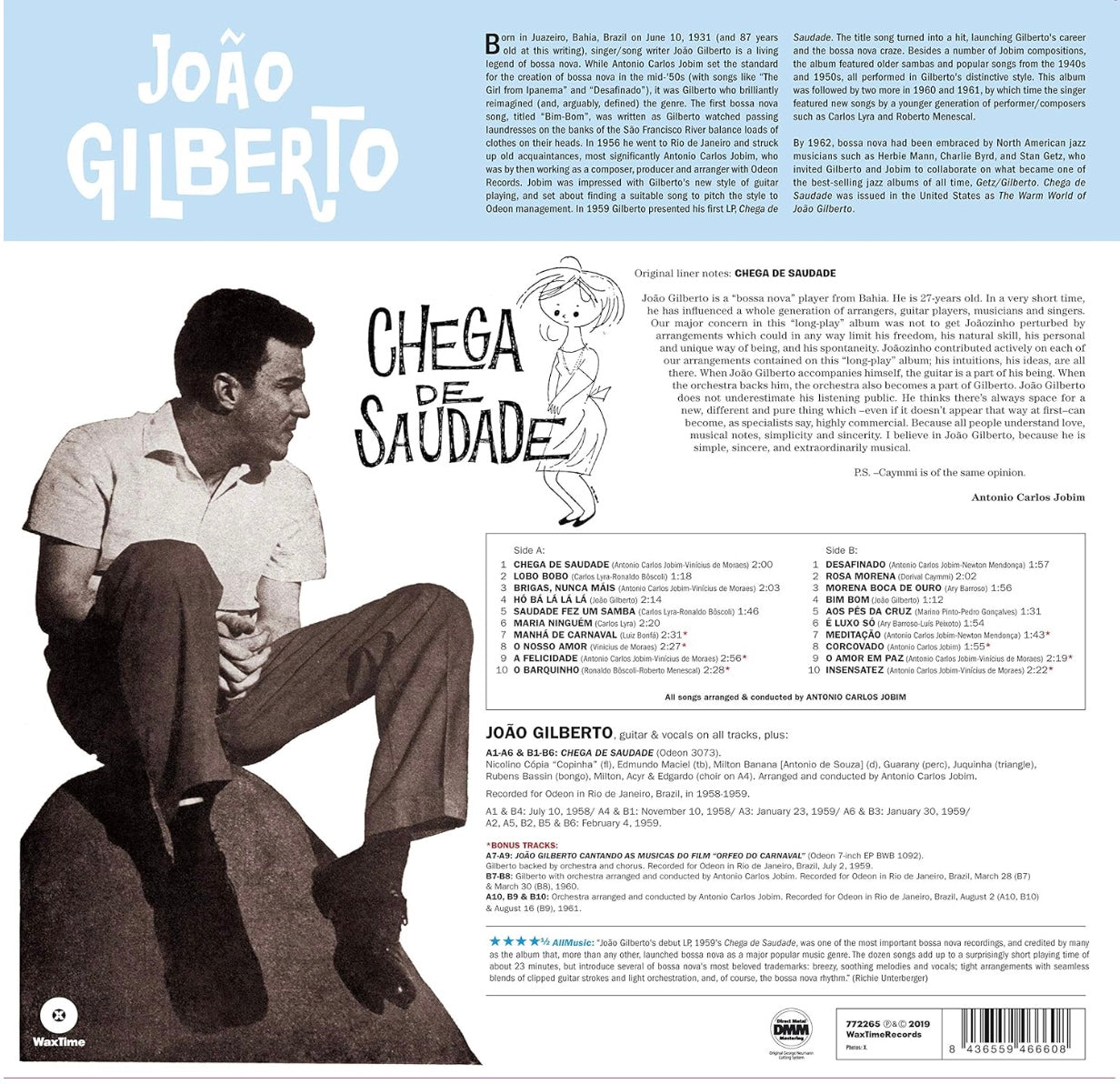 Joao Gilberto - Chega De Saudade (LP 180g)