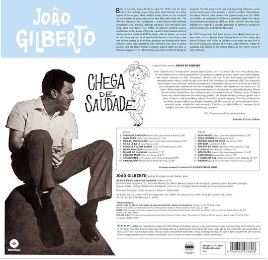 Joao Gilberto - Chega De Saudade (LP 180g)