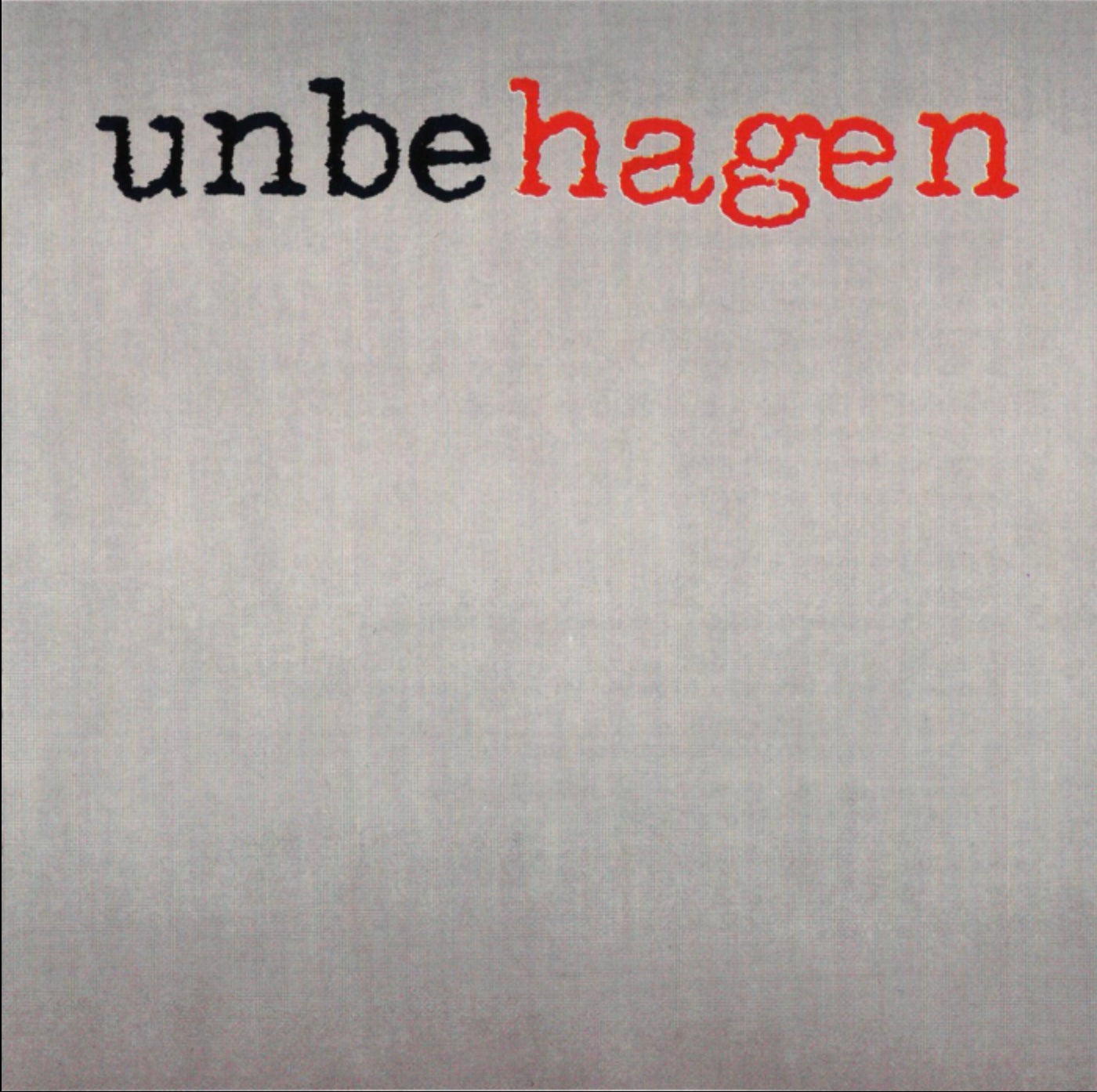 Nina Hagen Band - Unbehagen (LP 180g Red)