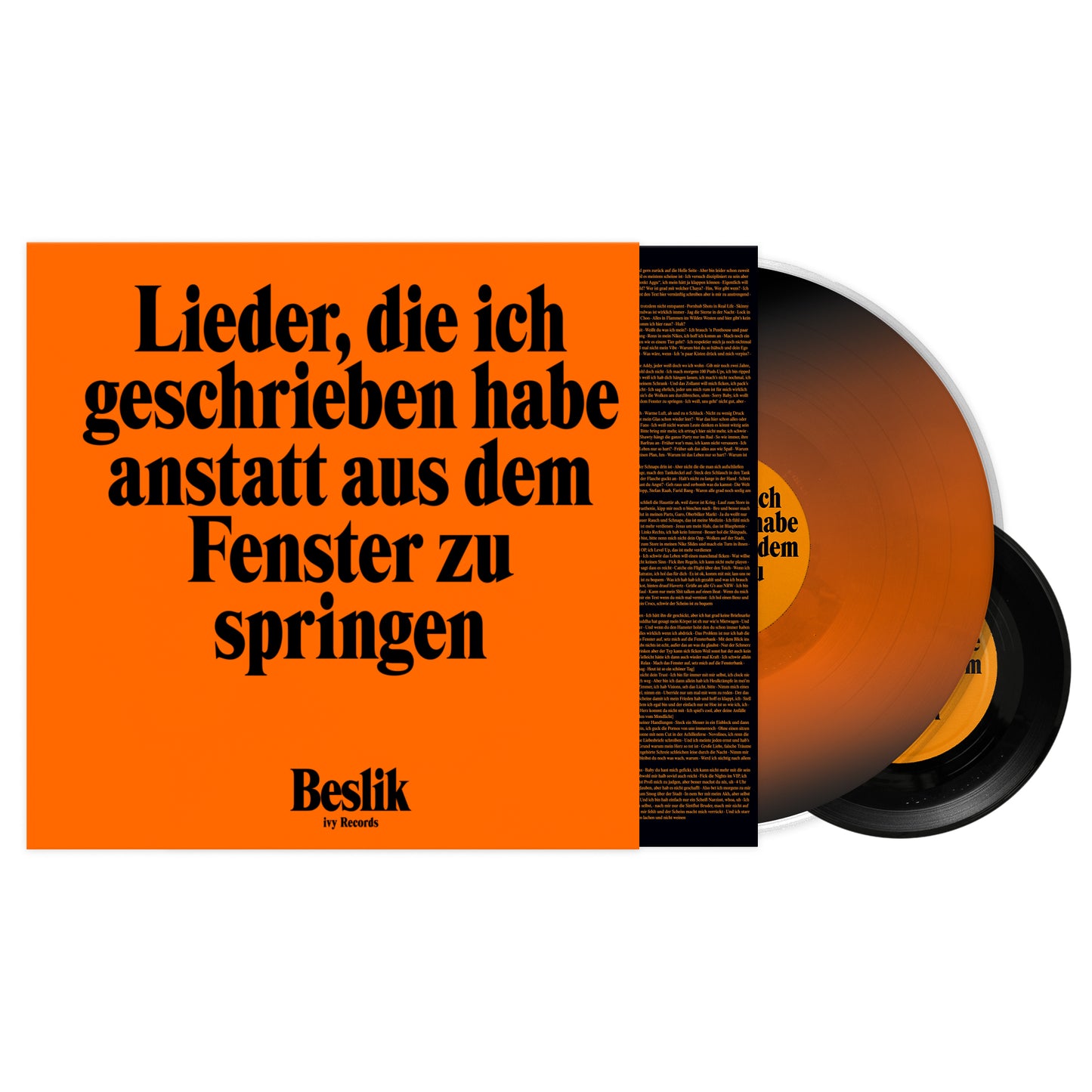Beslik - Lieder, die ich geschrieben habe anstatt aus dem Fenster zu springen (Lenticular Vinyl + 7")