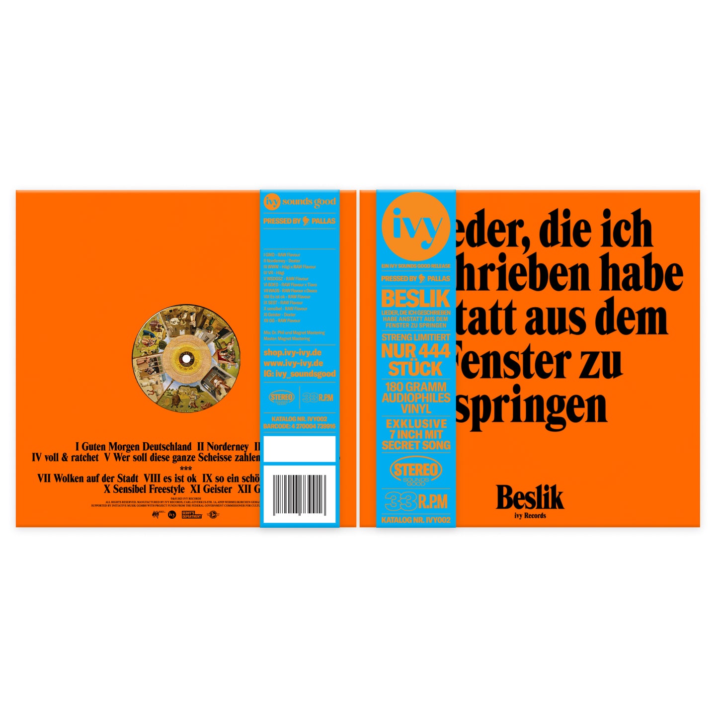 Beslik - Lieder, die ich geschrieben habe anstatt aus dem Fenster zu springen (LP 180g + 7")