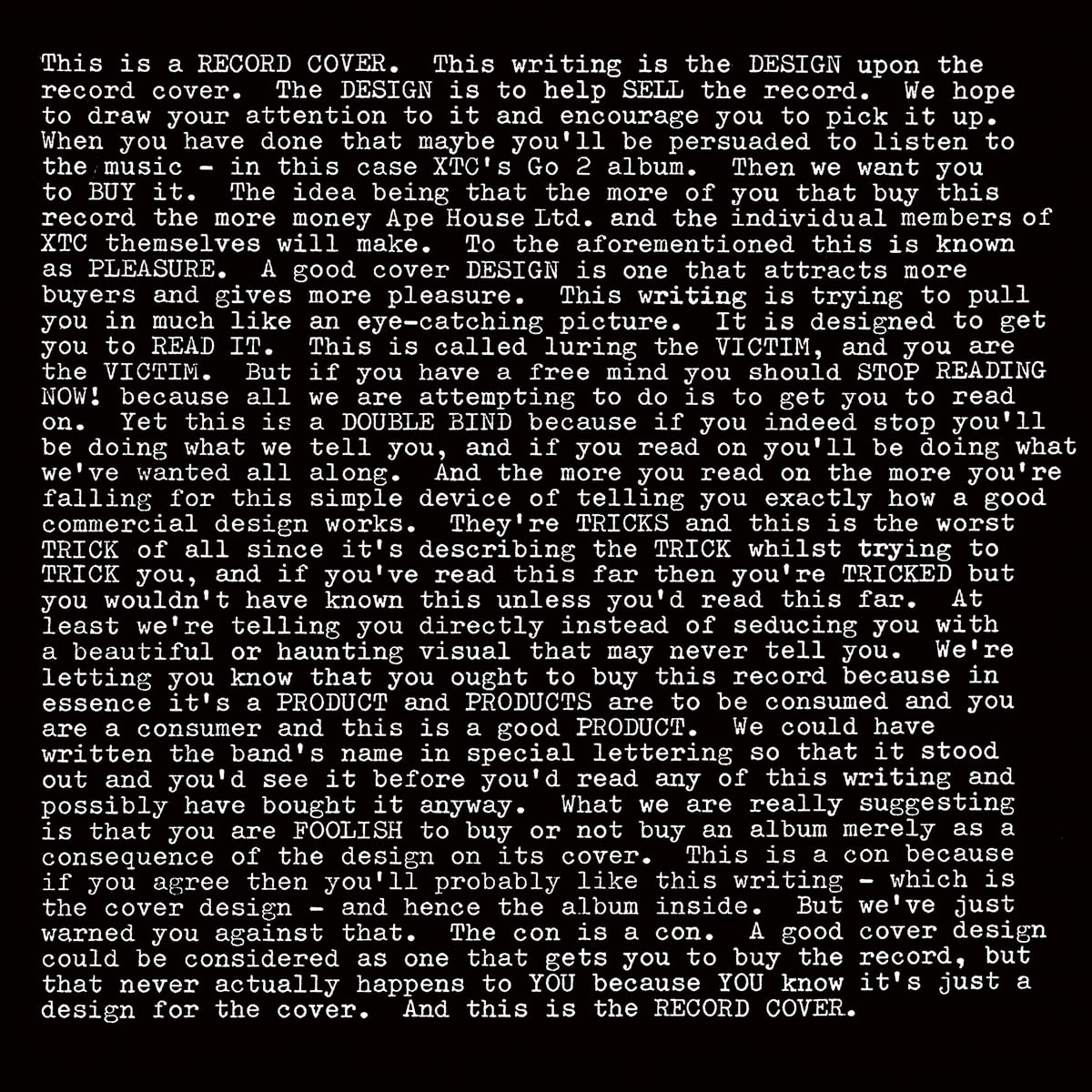 XTC - Go2 (200 Gramm Vinyl)