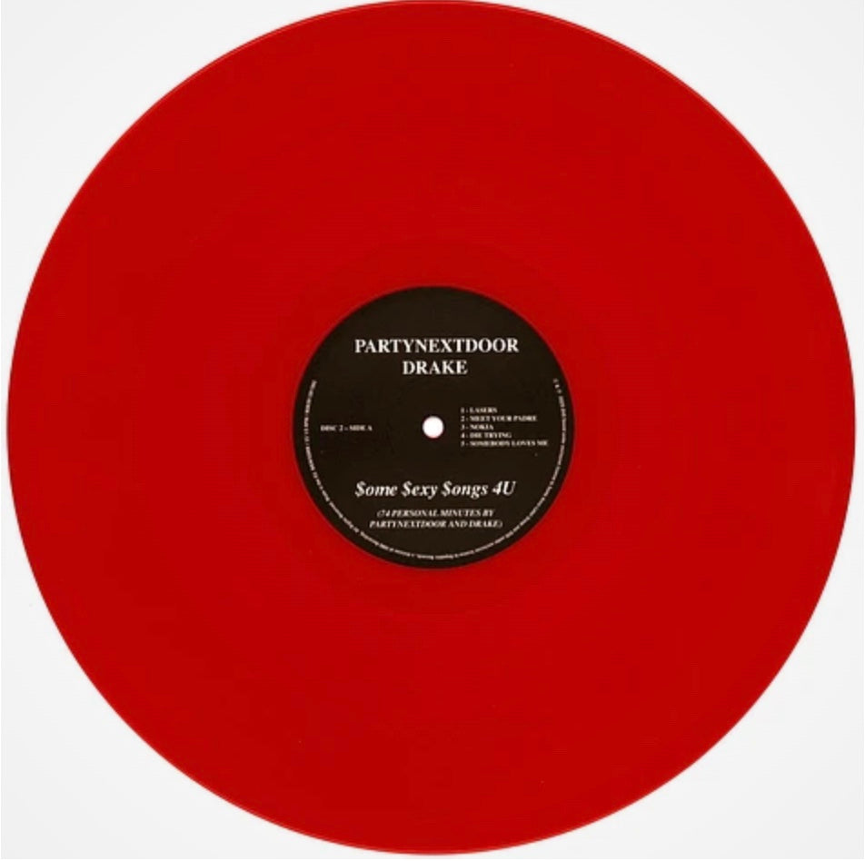 Drake X Partynextdoor - $ome $exy $ongs 4 U (2LP Opaque Red Color)