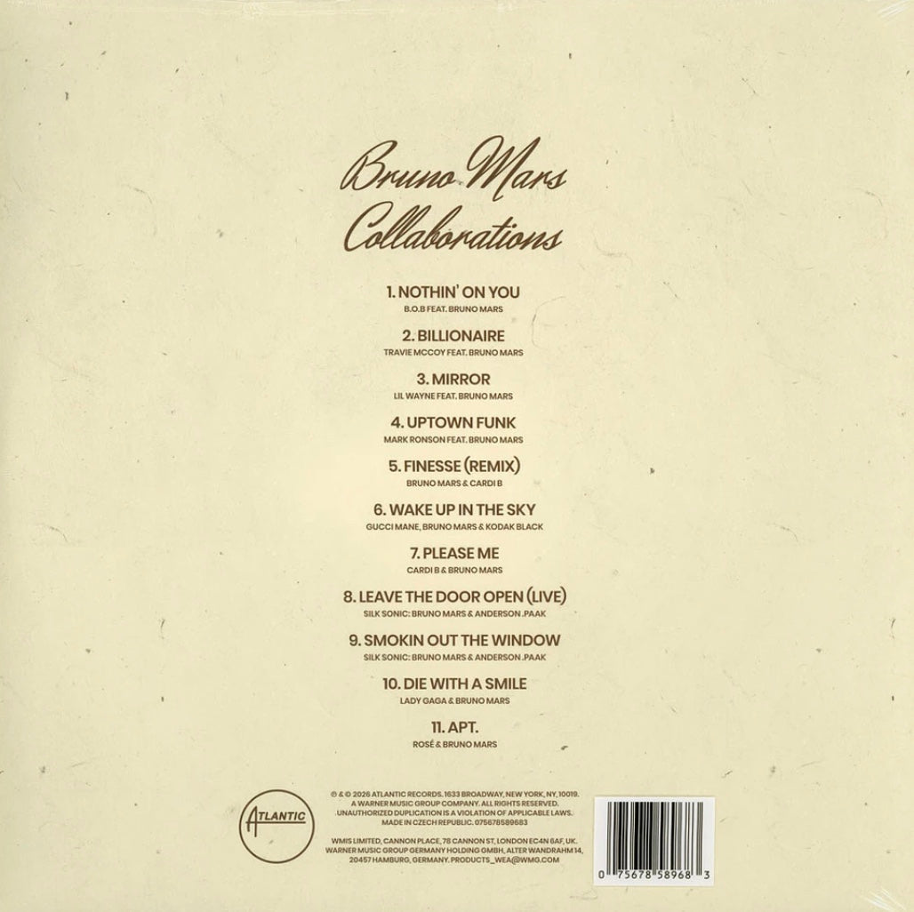 Bruno Mars - Collaborations (LP Black RSD Vinyl)