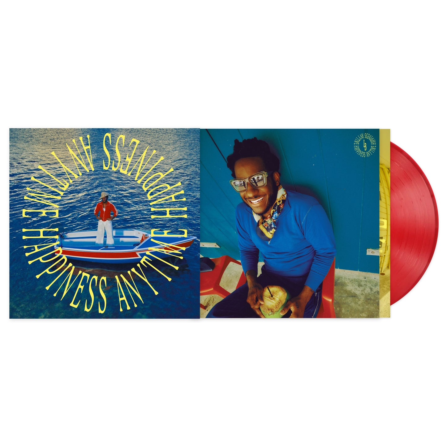 Leon Bridges - Happiness Anytime (LP Indie Exclusive Campari red Vinyl)